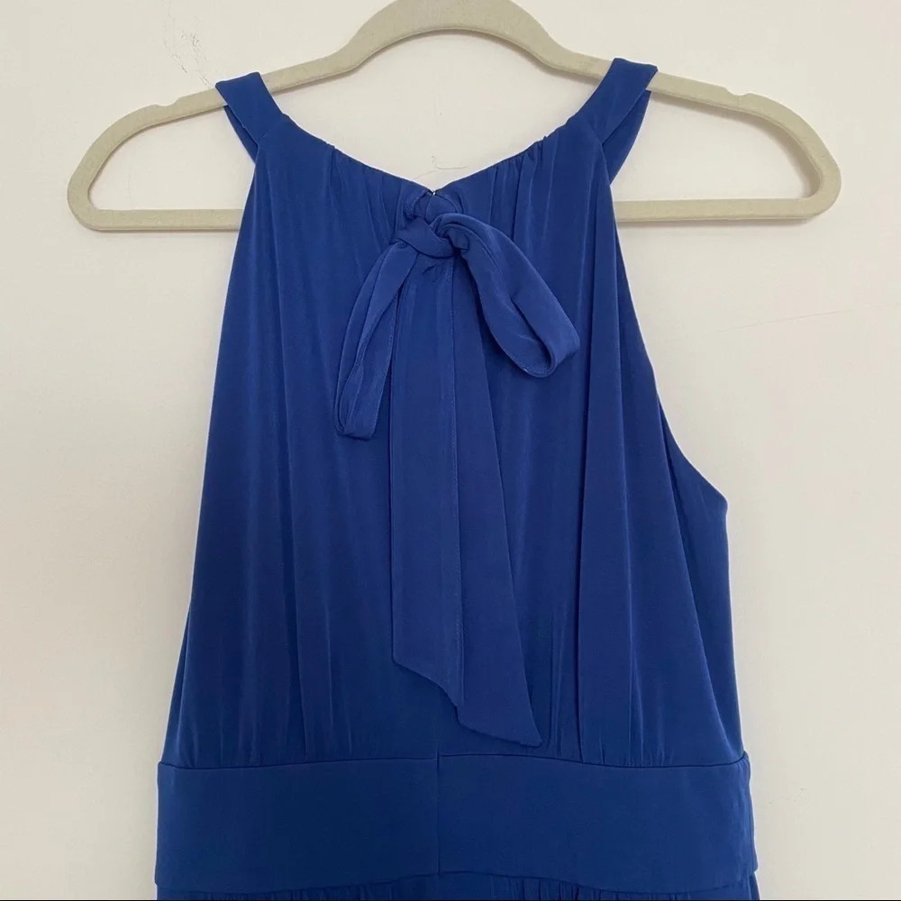 VINCE CAMUTO Blue Wide-Leg Halter Jumpsuit Size S - Picture 4 of 12